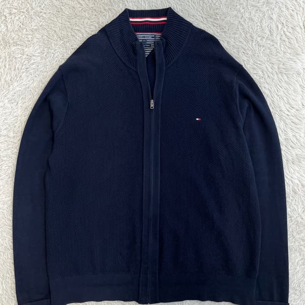 타미 힐피거 니트 집업 가디건/#31