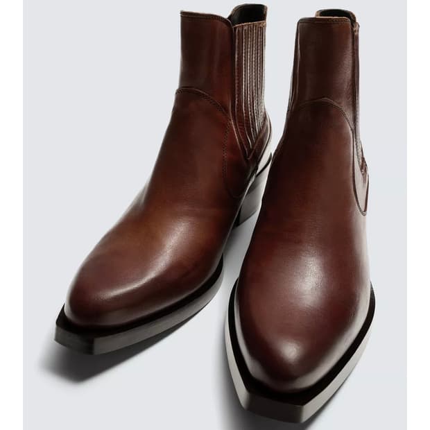 Zara/웨스턴 쿠반 첼시부츠/43