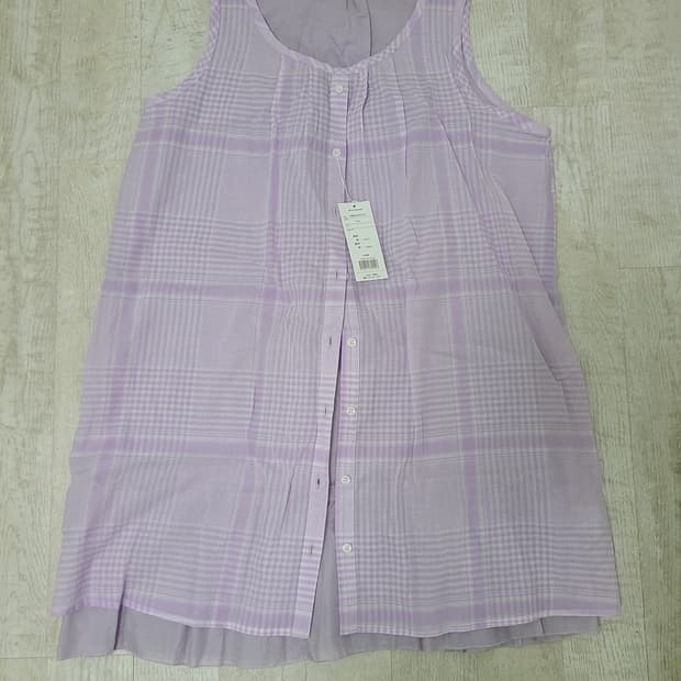 보라색 레이어드 원피스