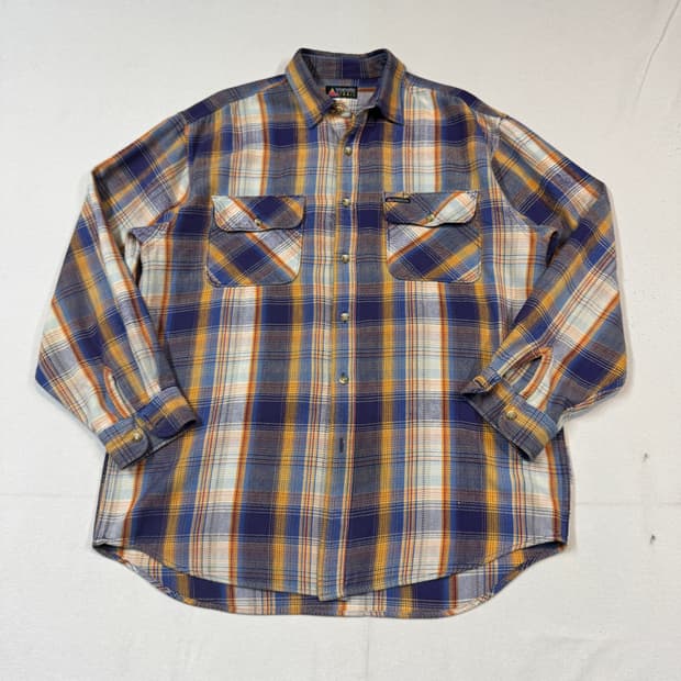 XL) Wrangler Trail 랭글러 플란넬 옴브레 체크 셔츠