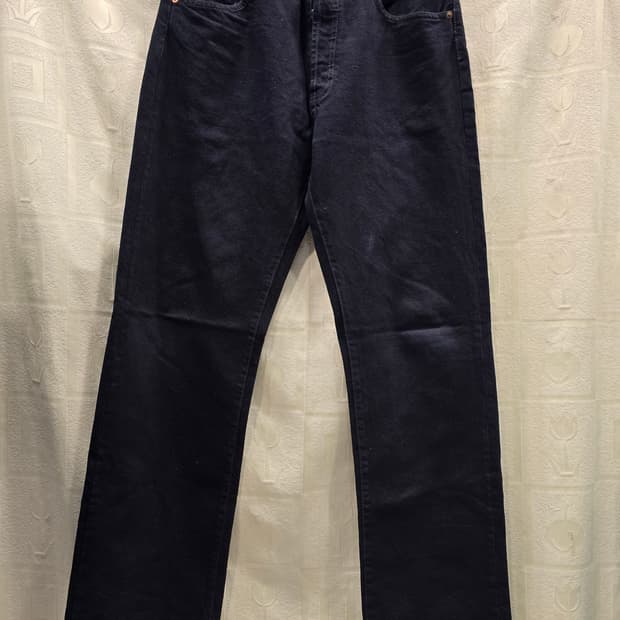 리바이스 501 블랙 데님 청바지 32~33