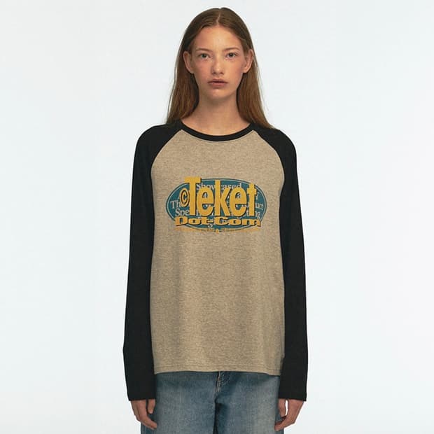 Teket Doorbell L/S Tee Melange Gray