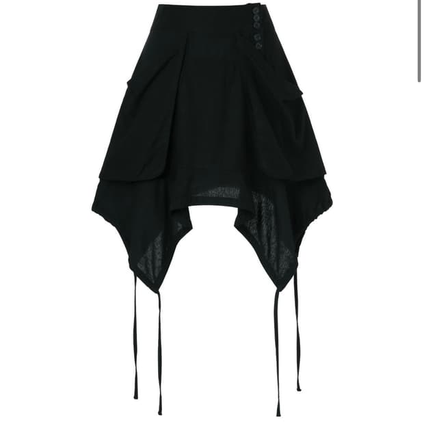 코이세이오 FAIRY STRING SKIRT BLACK