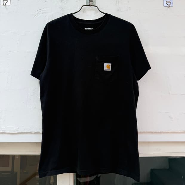 Carhartt 칼하트 블랙 반팔티 S