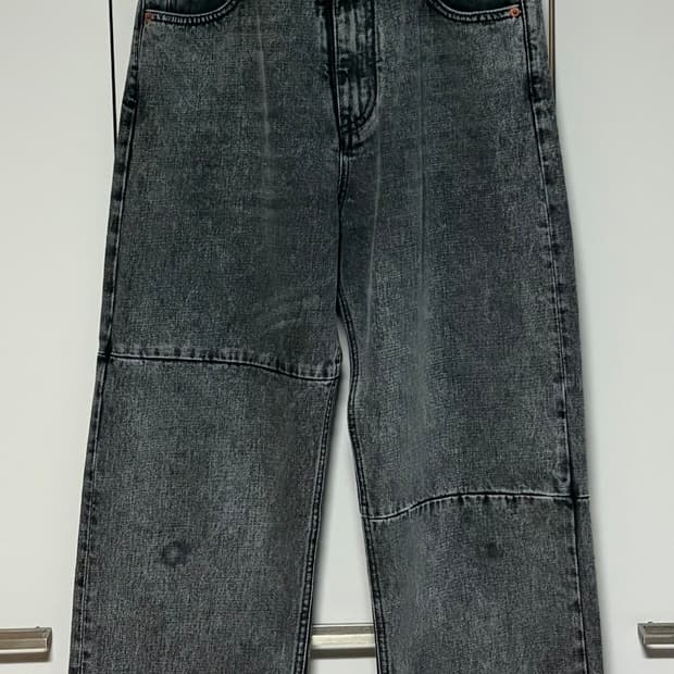 마르지엘라 MM6 패널 워싱 진 (워시블랙/그레이)