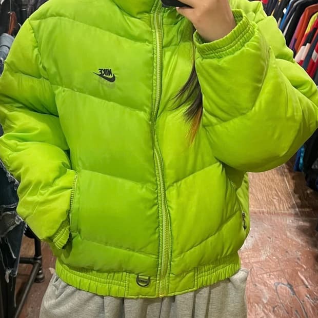 나이키 올드스쿨 패딩 그린