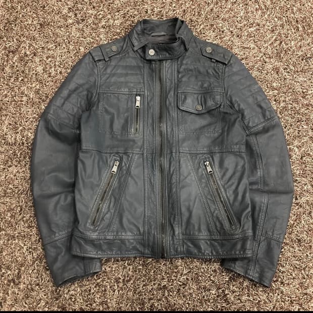 ck 양가죽 라이더 자켓