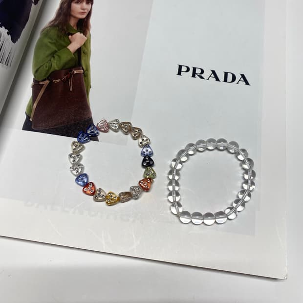 빈티지 팔찌 두개 세트 비즈