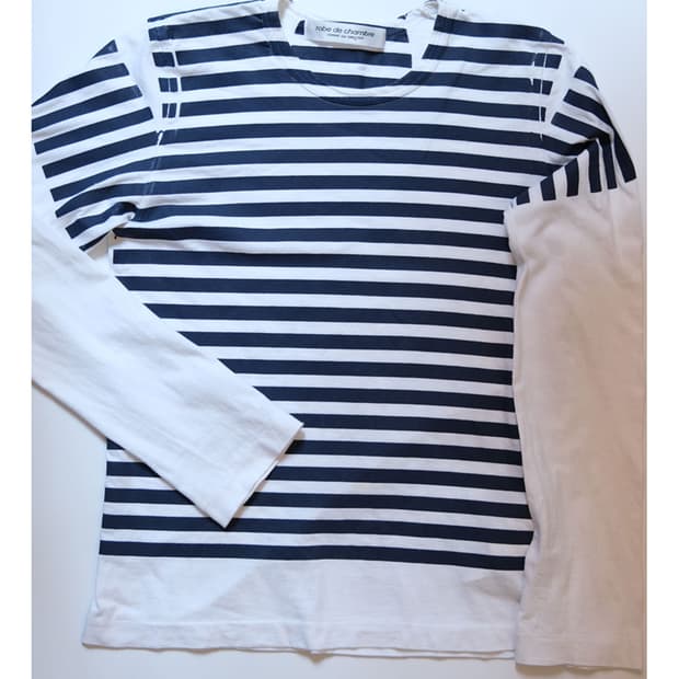 comme des garcons 스트라이프 티셔츠