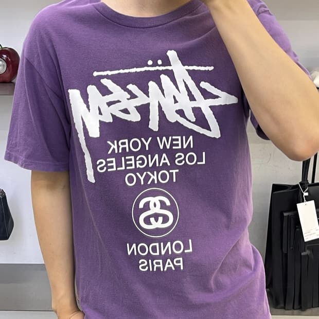 스투시 베이직 로고 티셔츠