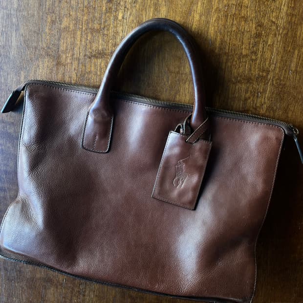 폴로 랄프로렌  레더 브리프케이스