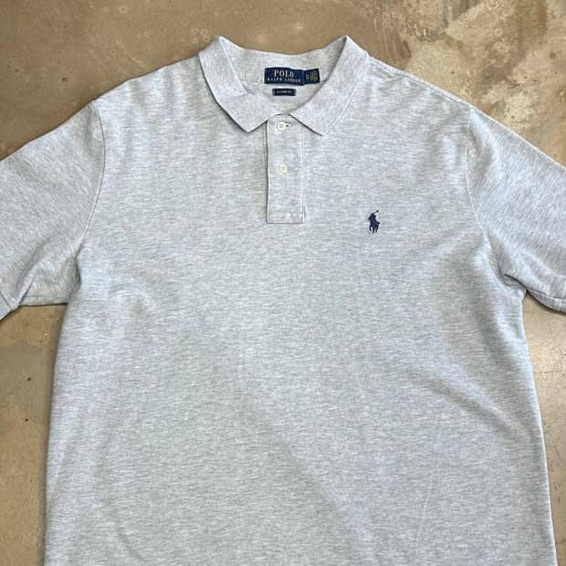 XL 폴로랄프로렌 그레이 카라 반팔 티셔츠