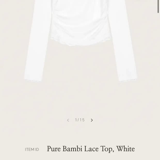 클리시어 퓨어 밤비 레이스 탑