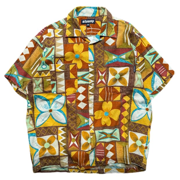 90s 스투시 하와이안 셔츠 M(XL)