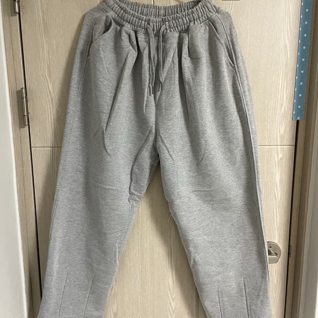 [M]토피 턱 벌룬핏 와이드 스웻팬츠