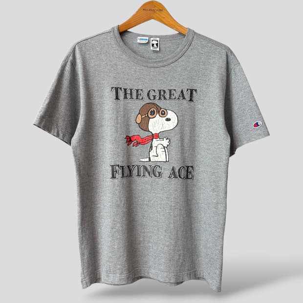 (M)챔피온 x 피너츠 스누피 반팔티셔츠