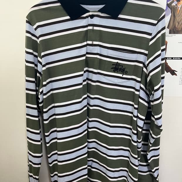 스투시 럭비티 L