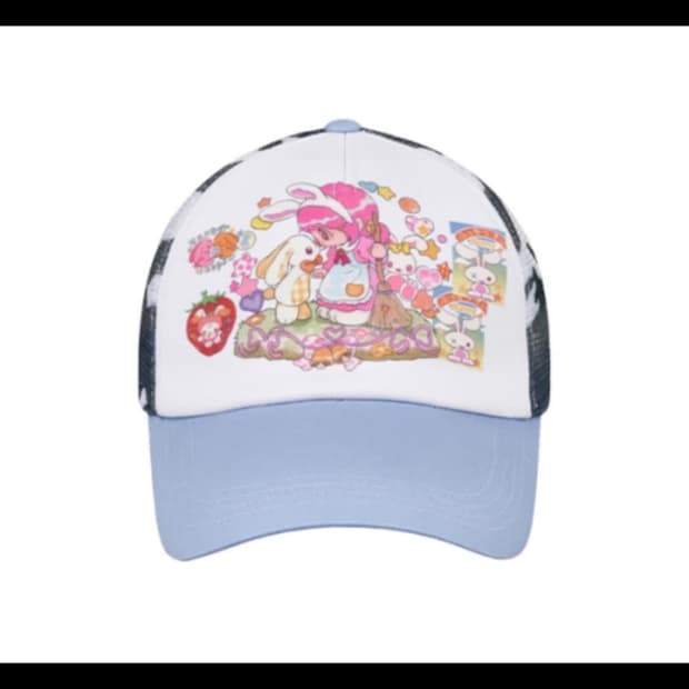 YB X Oliwa Mesh Trucker Cap_LIGHT BLUE