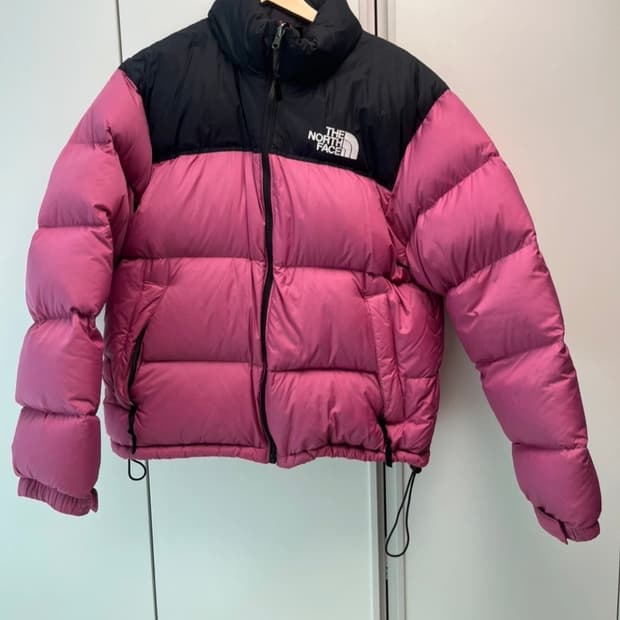 노스페이스 1996 눕시 핑크 패딩 L