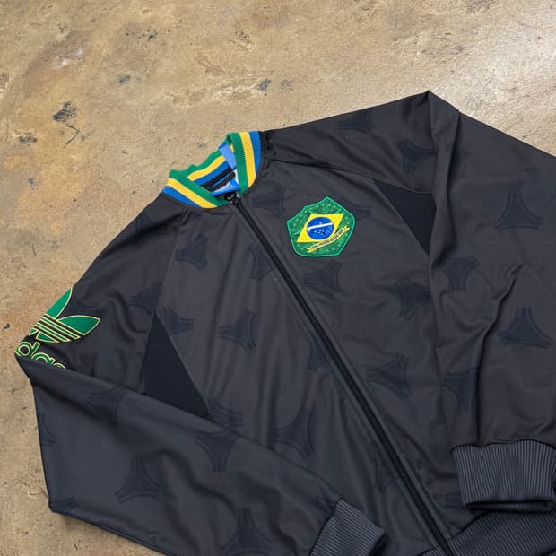 [정품/105] 아디다스 브라질 트랙탑 블랙 져지 b16