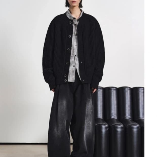 엘무드 버클 가디건