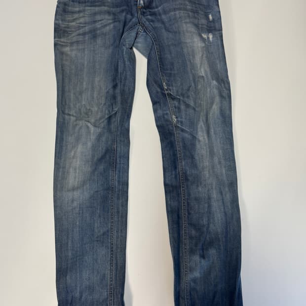 돌체앤가바나 빈티지 워싱 데님팬츠 33.8인치