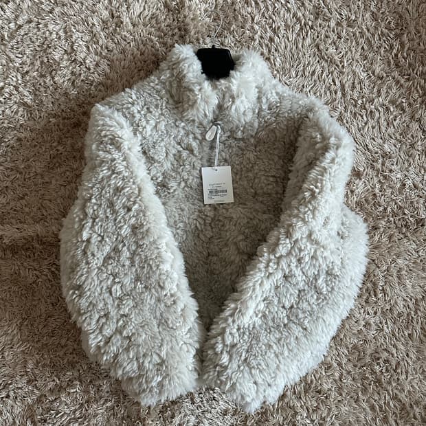 엔타이어스튜디오 퍼 쿼터 집업 L