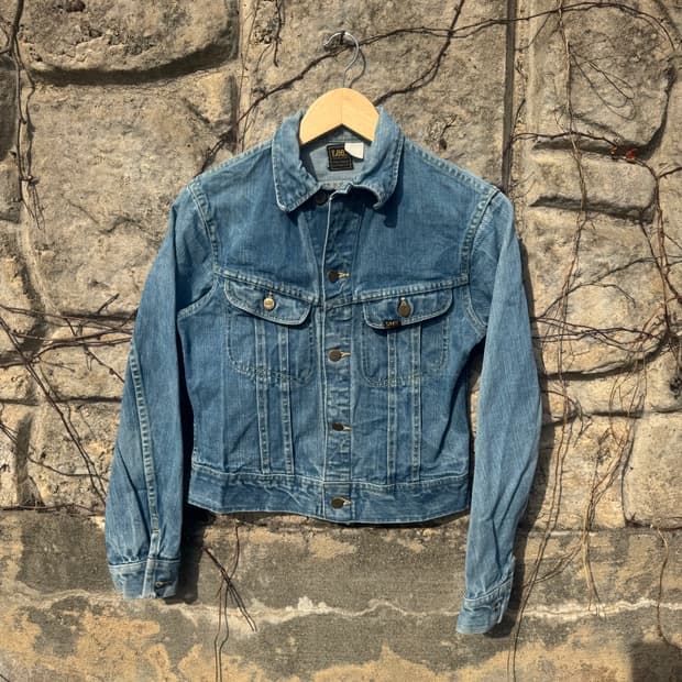 70s lee 빈티지 101-j 여성 데님 트러커 자켓