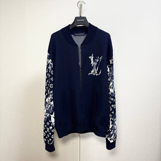 [XL] 루이비통 버질아블로 블렌드 블루종 니트집업