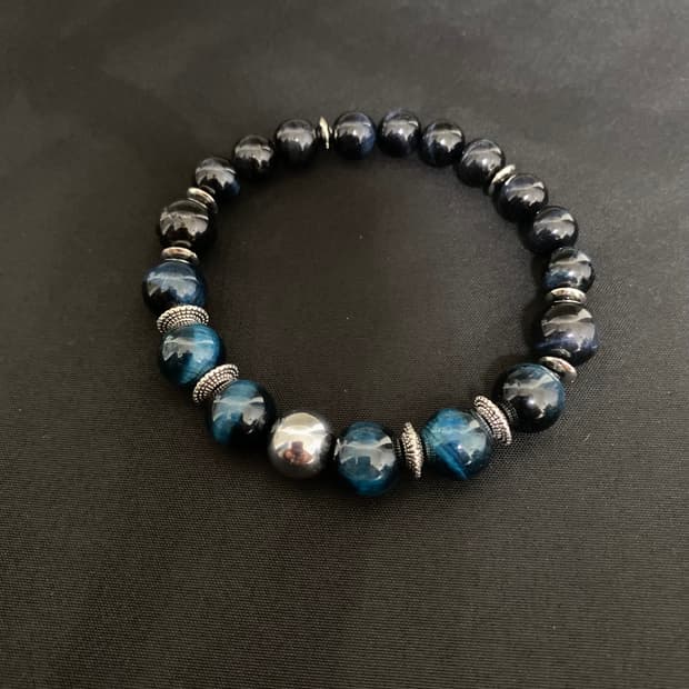 다크 블루 호안석 팔찌