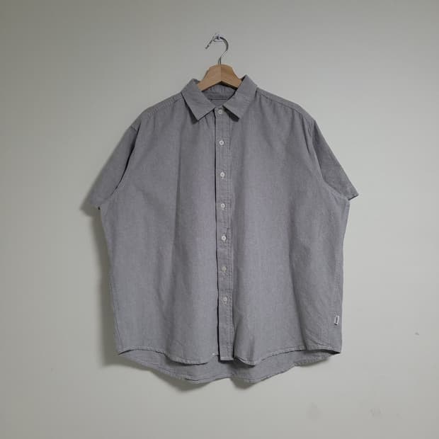 (XL) 리메인 세컨드 그레이 반팔 셔츠 남방