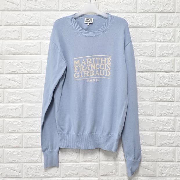 택포_ 마리떼 프랑소와저버 하늘색 니트 M