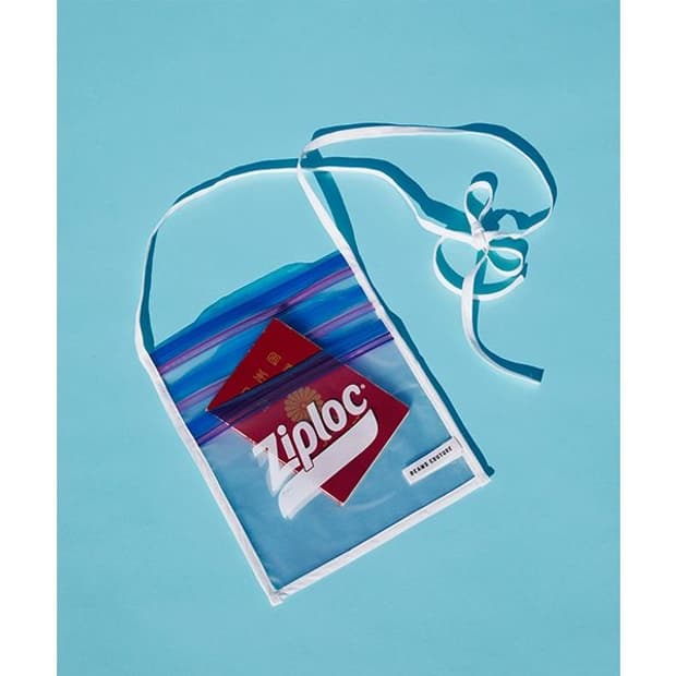 BEAMS 빔즈 ziploc 지퍼락 콜라보 크로스백