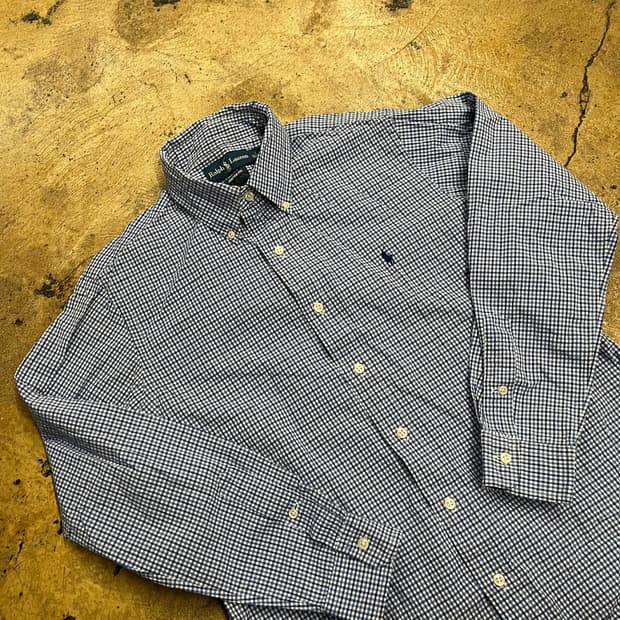 [정품/L] 폴로 랄프로렌 깅엄체크 긴팔 셔츠 b8