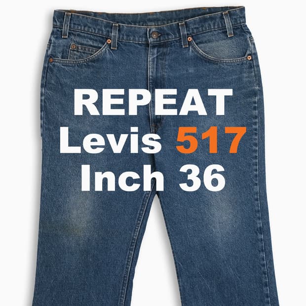 리바이스 517 오렌지탭 진청 80s USA 36인치 OR51738120