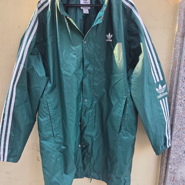 아디다스   롱  그린   자켓