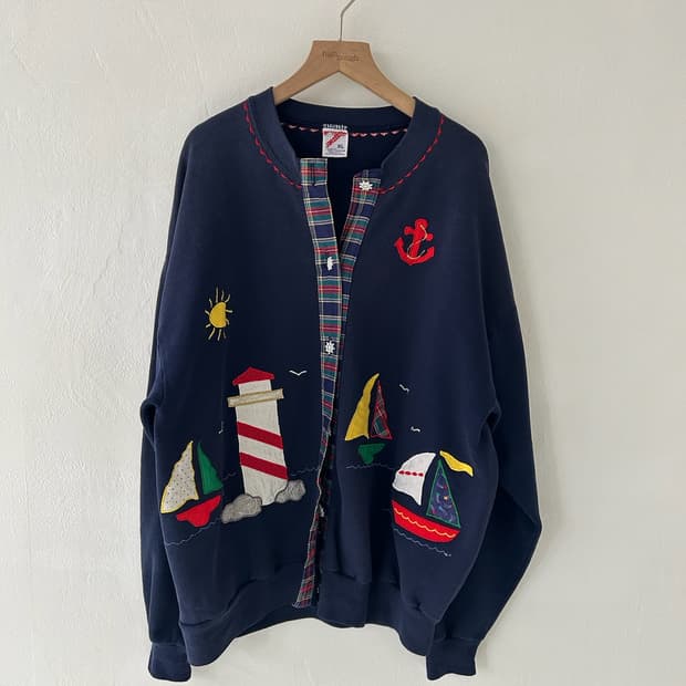 80-90's vtg Jerzees by Russell Navy 