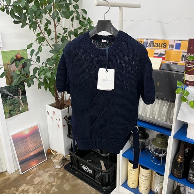 몽클레어 우먼 코튼 반팔 니트 S 