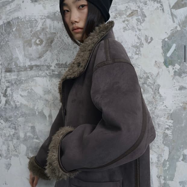 더엔엘 리버시블 시어링 무스탕