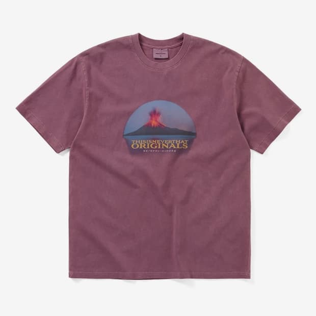 디네댓 Volcano Tee Fuchsia S사이즈 새상품 판매합니다