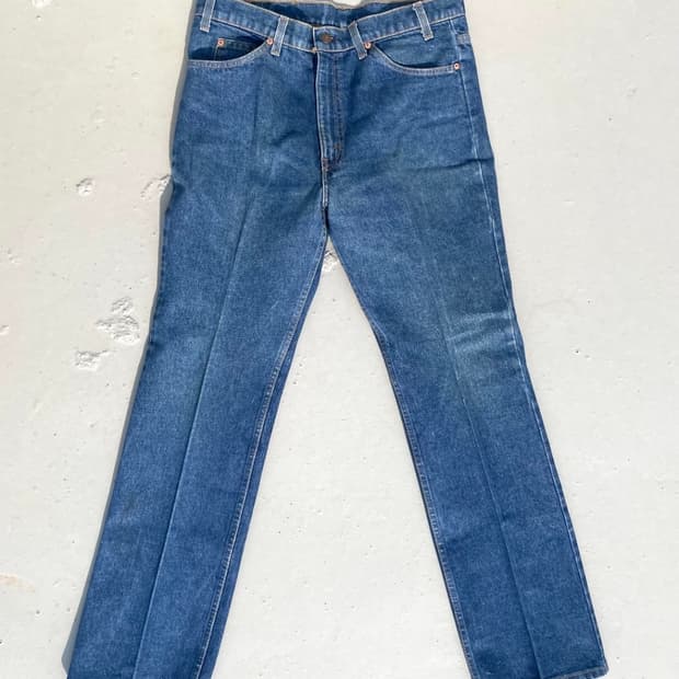 [36x34] 80's 리바이스 517 오렌지택 부츠컷 데님