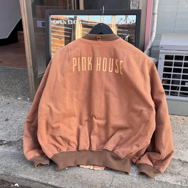 핑크하우스 패치 MA-1 봄버자켓 