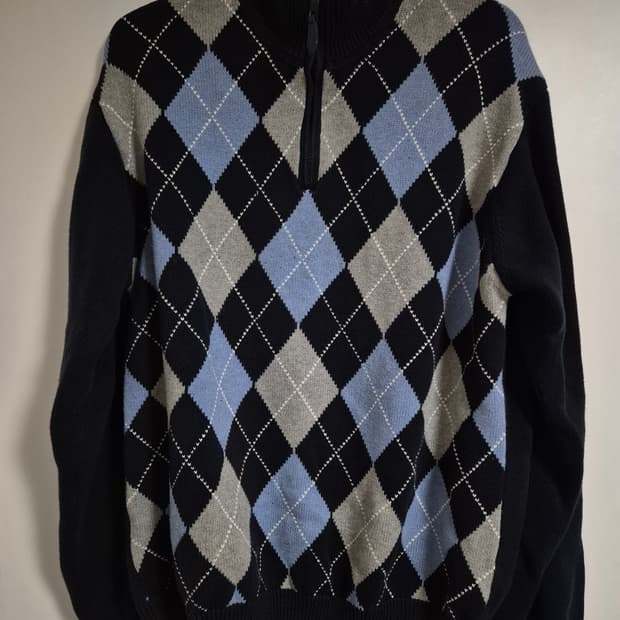 NAUTICA 노티카 아가일 패턴 니트 XL