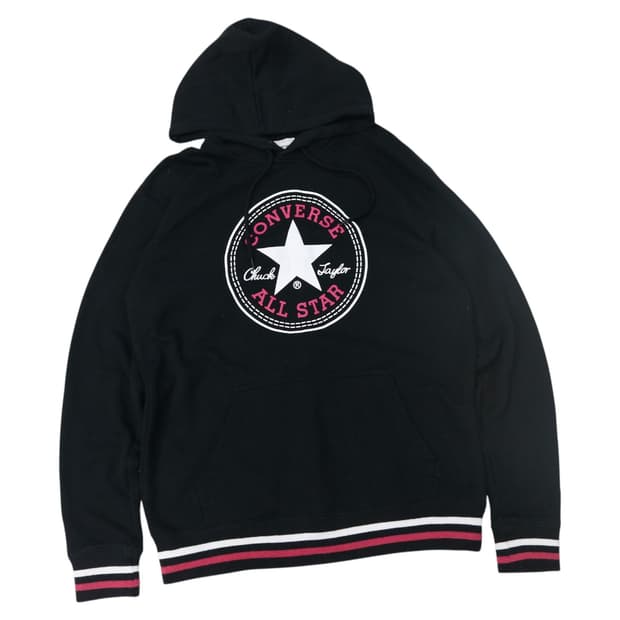 컨버스 All Star 척테일러 빅로고 스트라이프 시보리 후드티 (L)