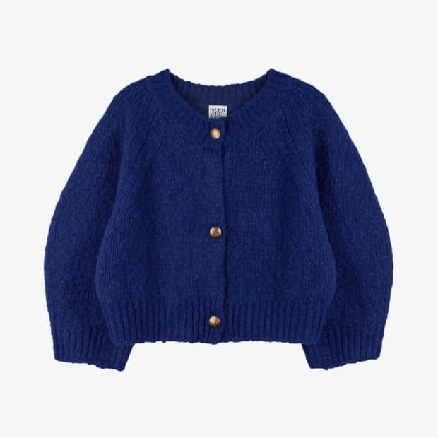 스탠드얼론 블루 니트 가디건(새상품)