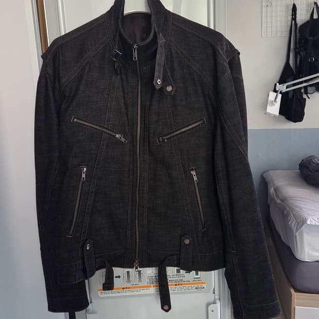 48사이즈)) 엘무드 바이커자켓 팝니다