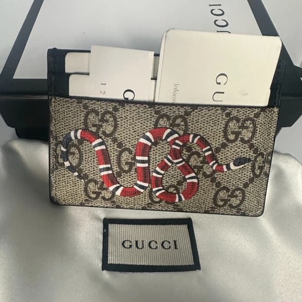 구찌 지갑 GUCCl Snake Cardholder Wallet