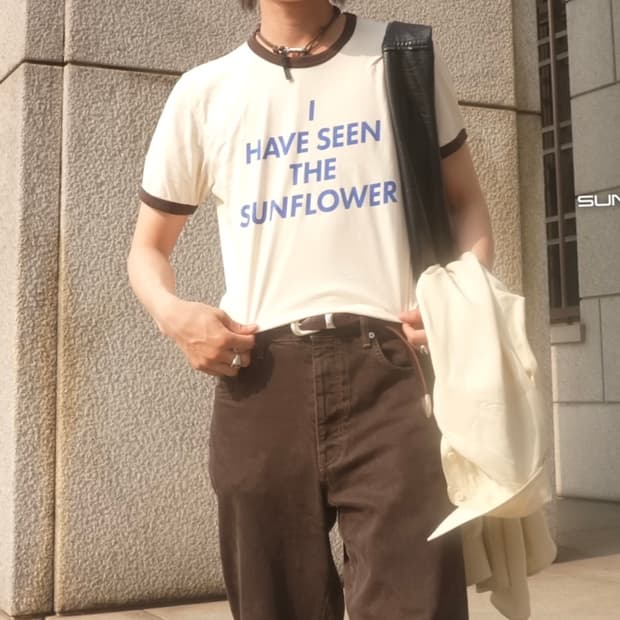 선플라워 재거 티셔츠 m