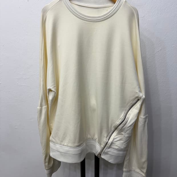 정품) 시스템옴므 한섬 지퍼 포인트 맨투맨 100