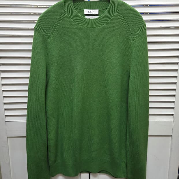 코스 그린 코튼 니트